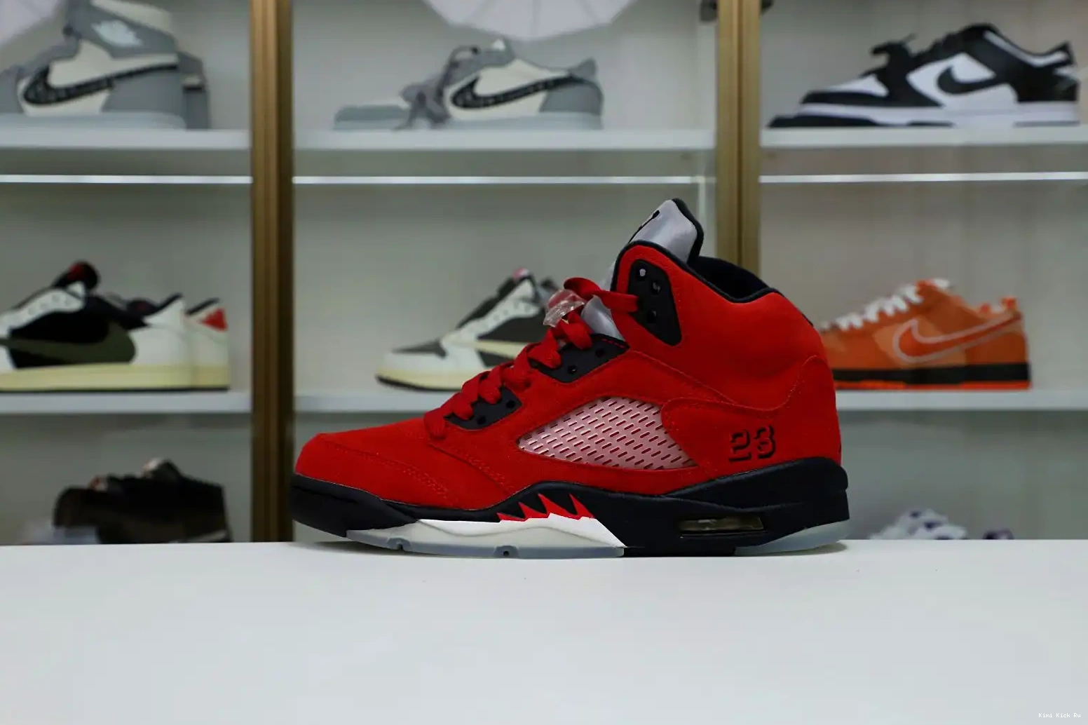 RETRO RED BULL AIR 5 SUEDE Kimikick JORDAN RAGING 0717